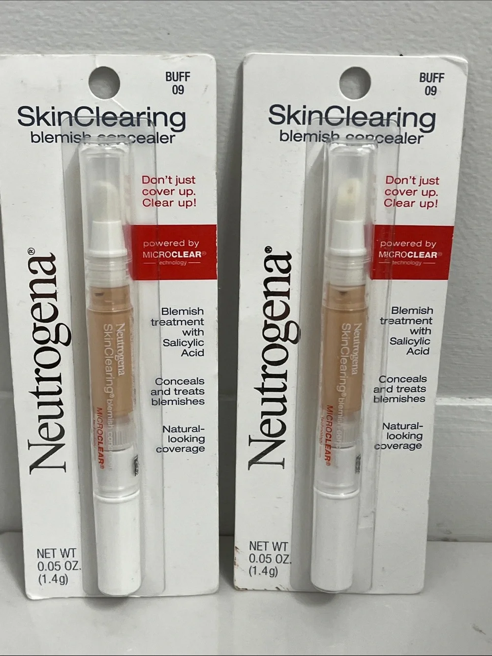 Neutrogena skin clearing blemish concealer buff lot of 2